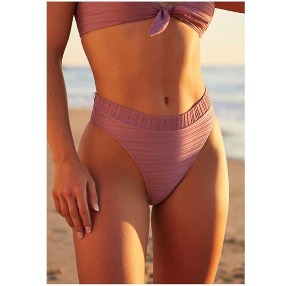 Free People Rhythm Tahiti Xanadu Bikini Bottoms Amethyst Purple Size XL - Picture 3 of 7